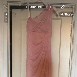 David’s bridal one strap dress